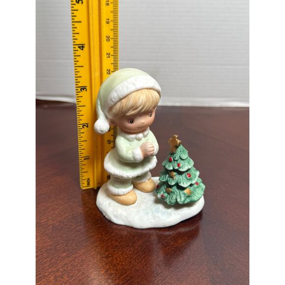 HOMCO Christmas Boy Figurines Set of 3 • Vintage Holiday Décor • Ceramic 5613 - Picture 5 of 8